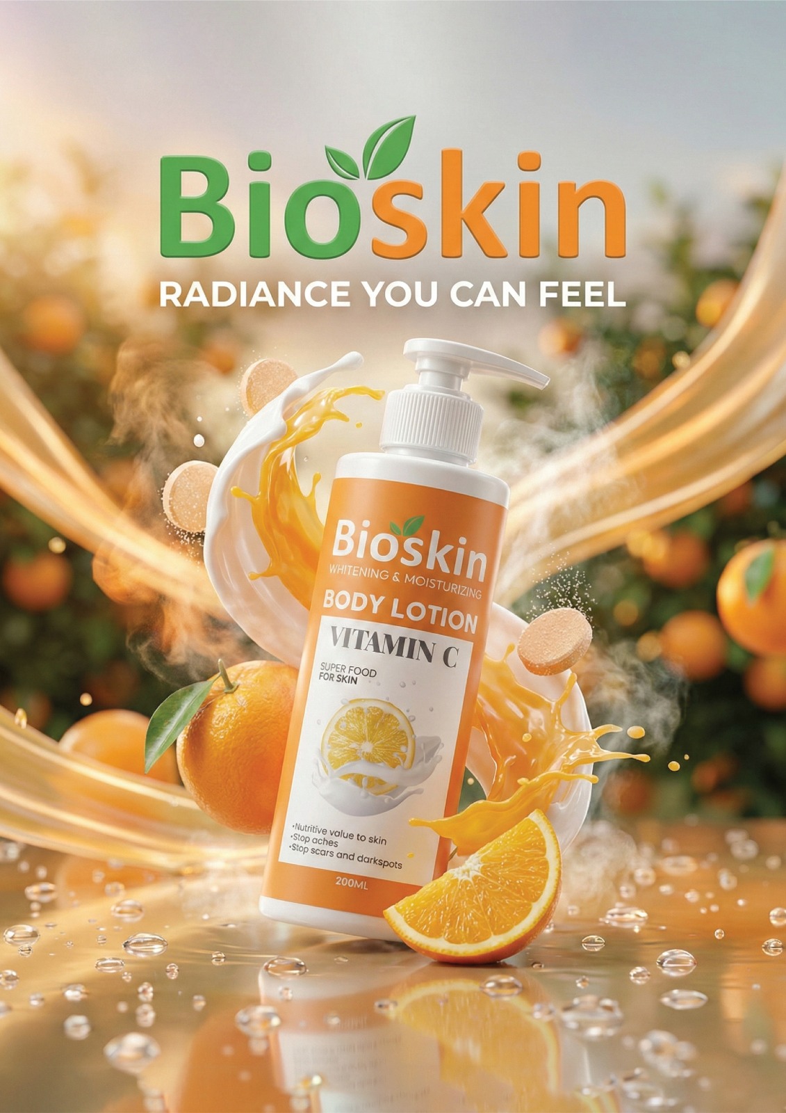 WhatsApp Image 2026-02-13 at 10.44.02 PM (1) Bioskin Vitamin C Whitening & Moisturizing Body Lotion – Super Food for Skin (200ml) - Image 1